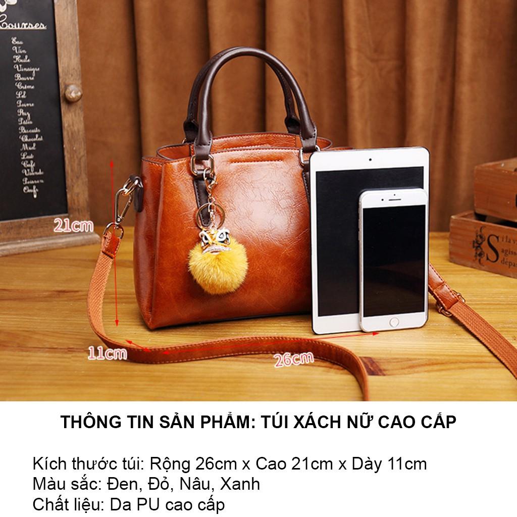 Túi xách tay nữ da cao cấp phong cách thời trang Retro 991C8029