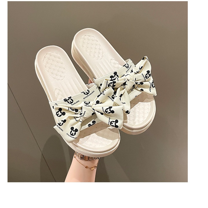 Dép bánh mì quai vải Mickey cute dễ thương teen S253