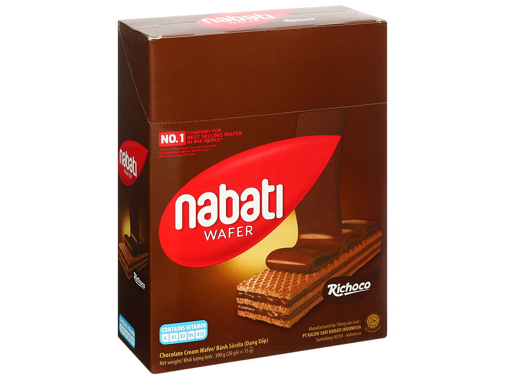 Bánh Kem Xốp Nabati Vị Socola RiChoco - Hộp 20 gói