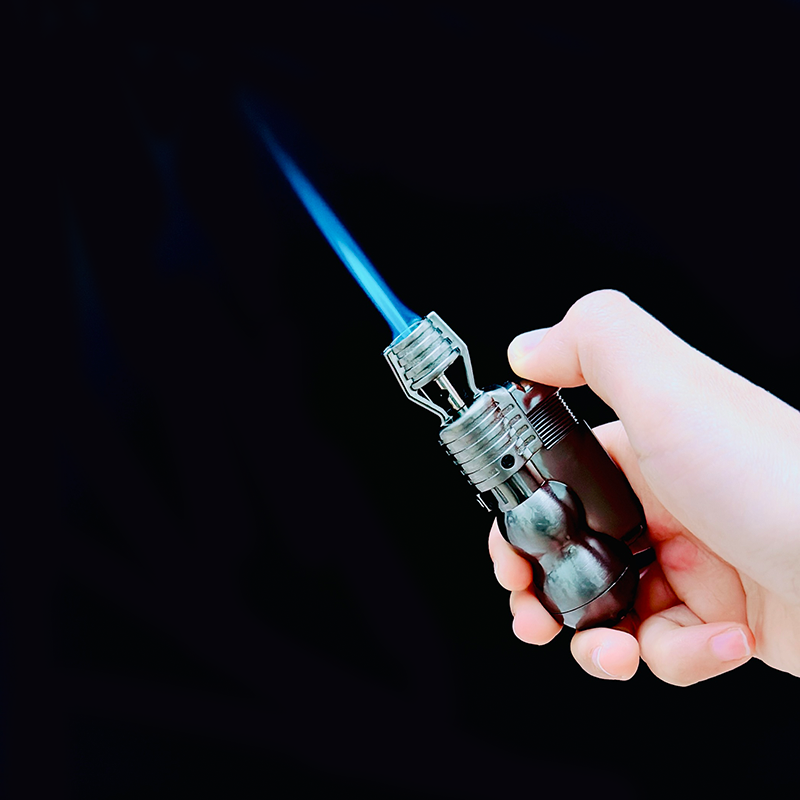 Bật lửa hột quẹt khè đứng BAIRUI BR657 hình hồ lô kim loại - xài gas
