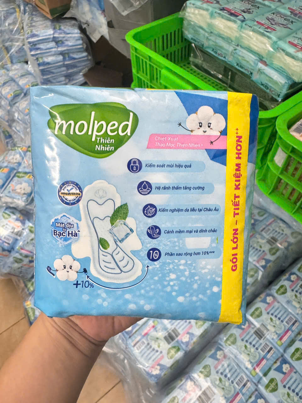 Combo 4 gói BVS Molped Icycool Có cánh gói lớn 20 miếng tiết kiệm giá tốt