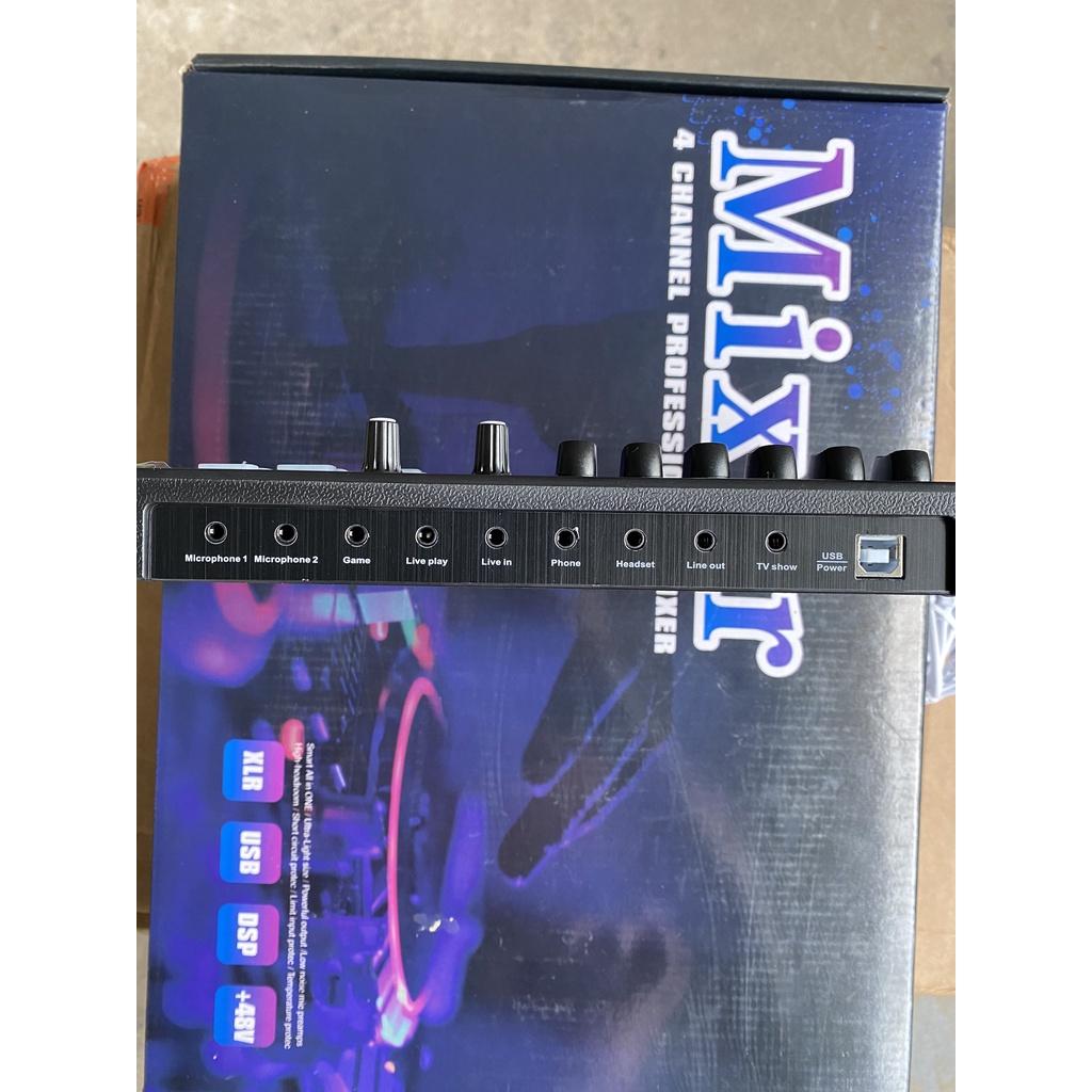 Combo Hát Thu Âm Livestream Sound Card H9 Micro AQTA AT808 . Giả Giọng Người Già , Trẻ Em , Autotune . Bảo Hành 12 Tháng