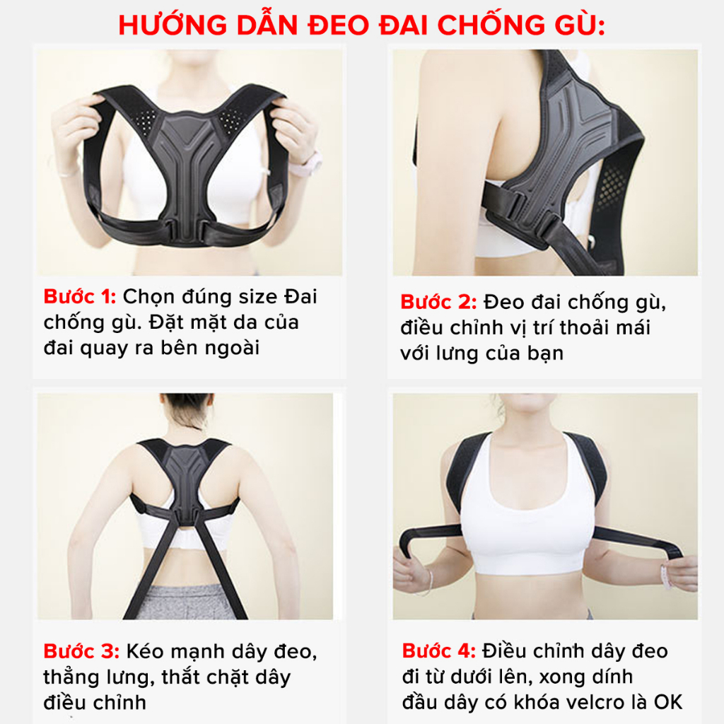 Đai Chống Gù Lưng Người Lớn Nam Nữ miDoctor mi02 đủ size cho người từ 25-100kg (Chính Hãng) - M