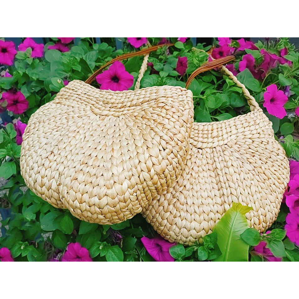 Túi xách Lục Bình hoa mai đeo chéo