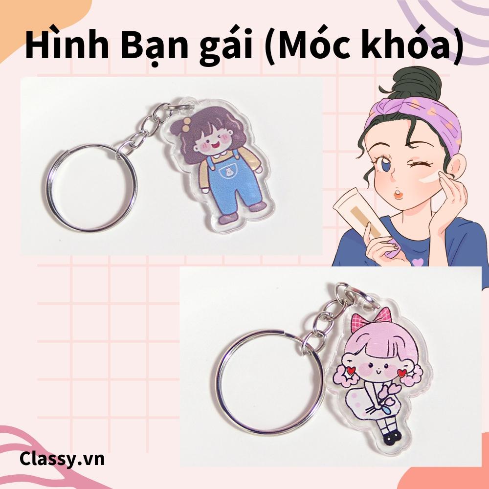 Phụ kiện đeo giày thể thao, móc chìa khóa, airtag, Móc khóa Classy Keychain, Cài Airpod Hoạt Hình Nhiều Màu Sắc PK656