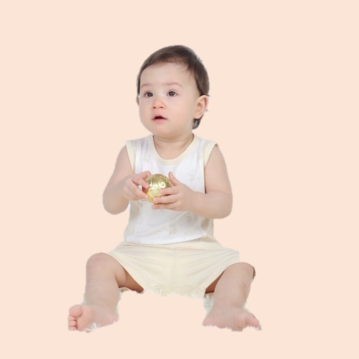 Bộ đồ sát nách  BARU họa tiết cho bé trai bé gái form chuẩn chất vải cao cấp . ( 6M -4Y )