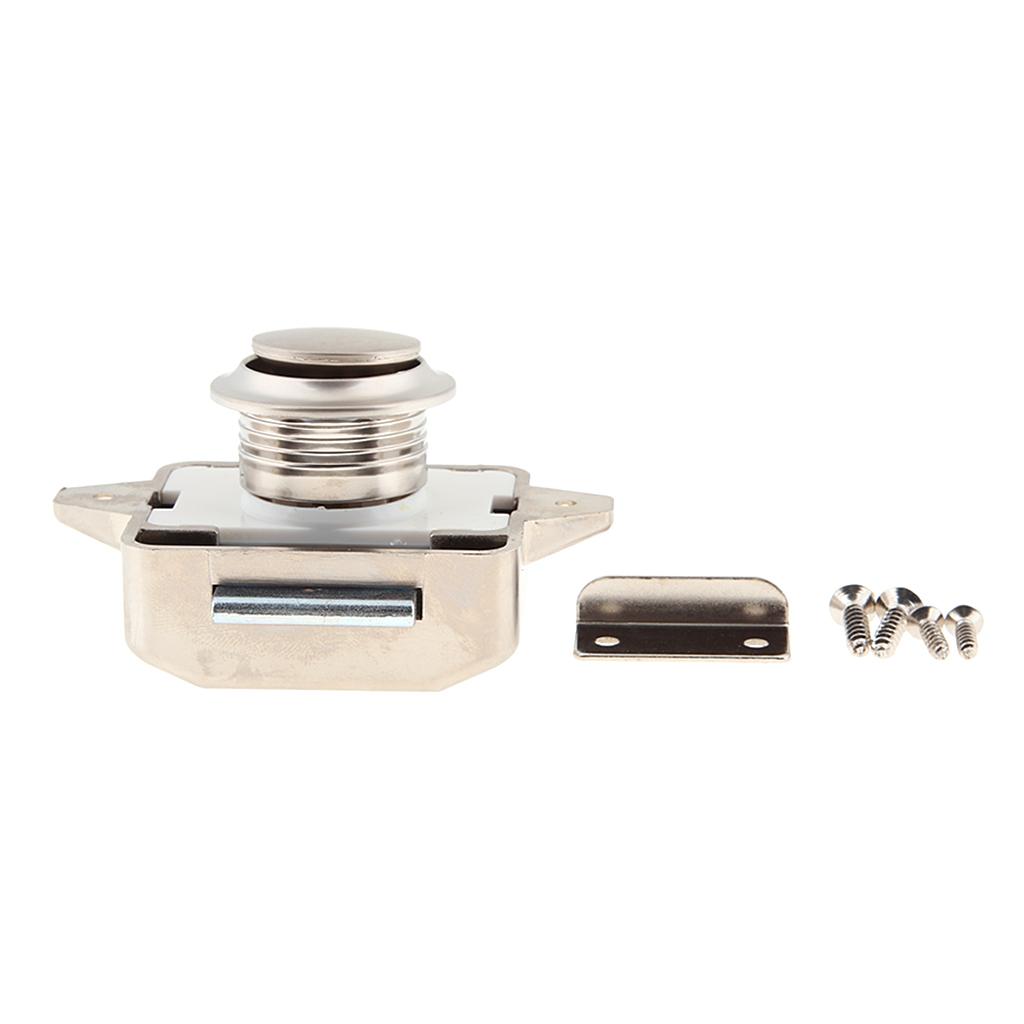 Đẩy Nút Chốt Khóa Móc Khóa Phù Hợp Với Thuyền RV Tủ Tủ Niken 11-18 Mm