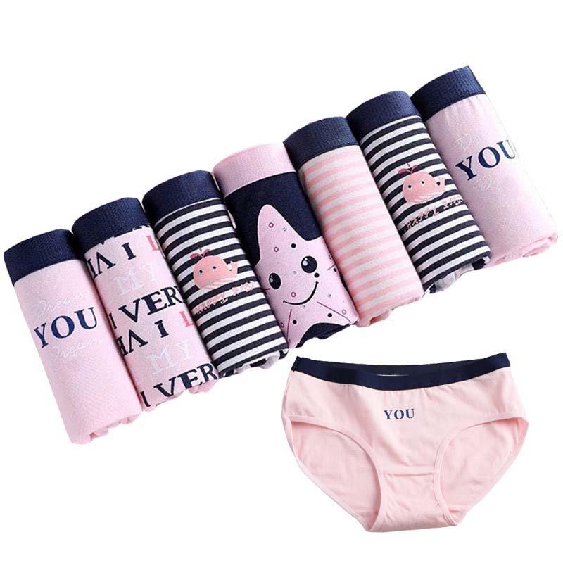 7 Cái/lốc Quần Lót Nữ Quần Lót Cotton Quần Đùi Quần Lót Sexy Lót Quần Short Underpant Bé Gái Dễ Thương Quần Nữ