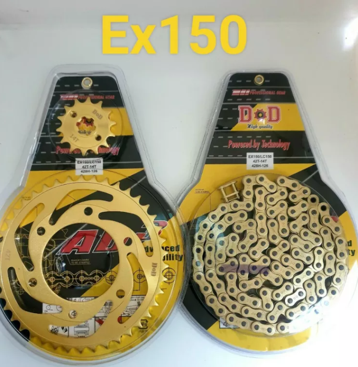 1 bộ nhông xích sên xe máy xe EX150 siêu đẹp siêu chất cho xế yêu của bạn