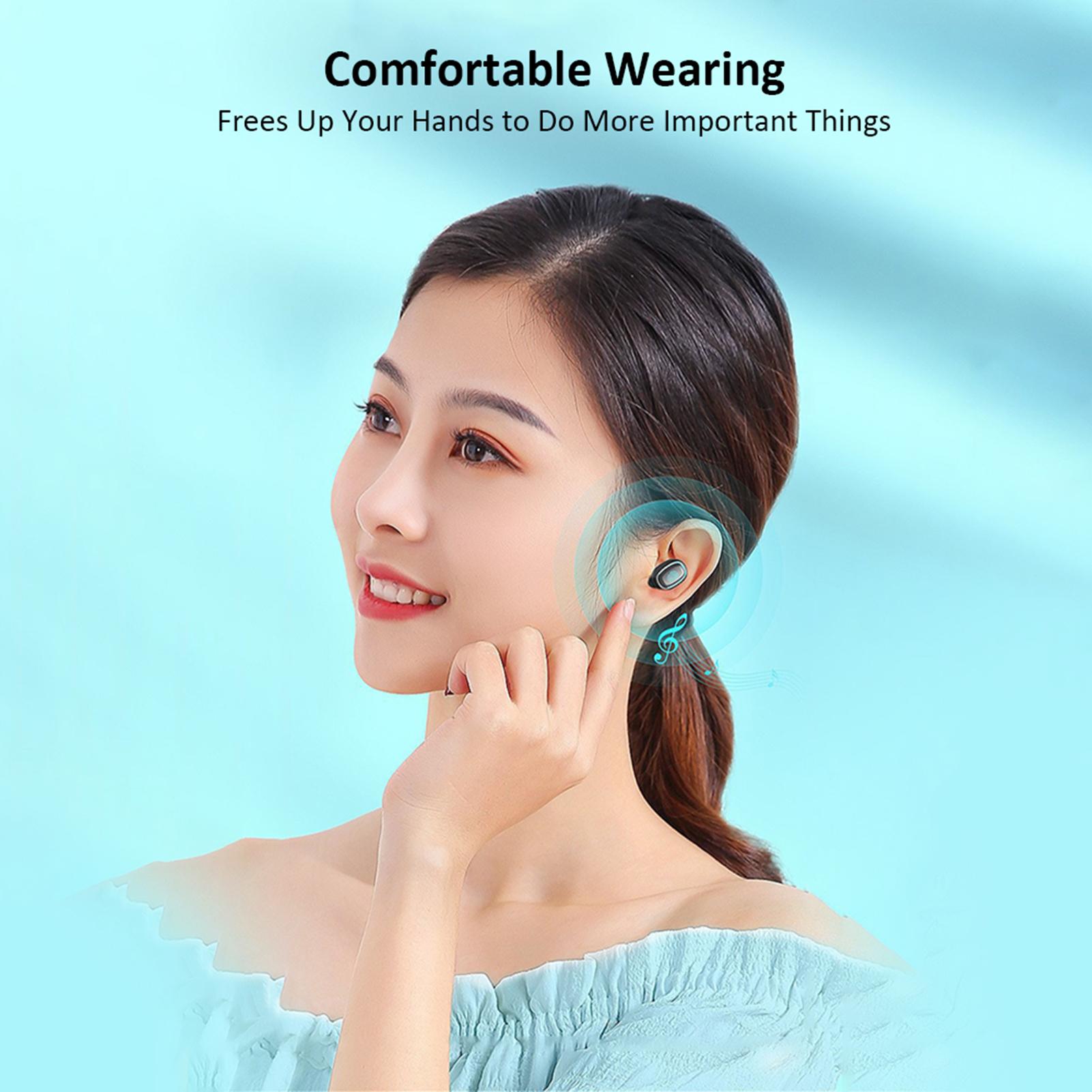 Tai nghe bluetooth A10 TWS chống nước IPX4, Đèn LED cảm ứng