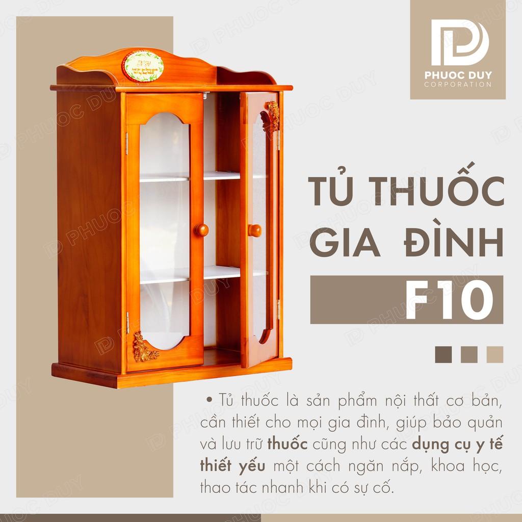 Tủ thuốc - Tủ y tế gia đình gỗ tự nhiên F10