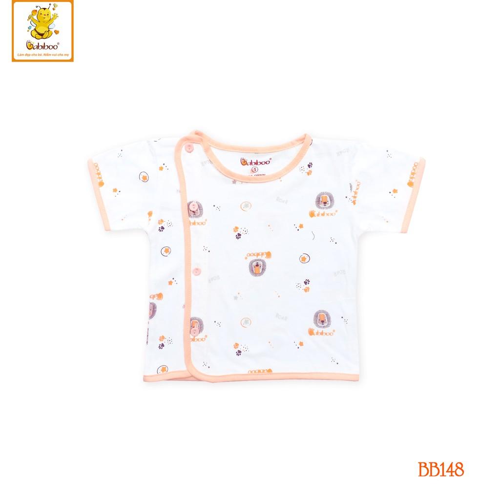 Áo sơ sinh Bác sĩ tay ngắn in hình cute 100% cotton - B148 - Xanh dương