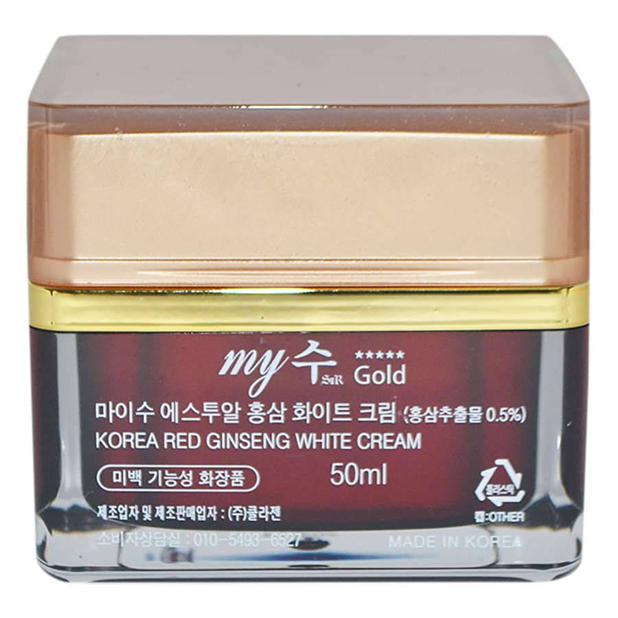 Kem Hồng Sâm Dưỡng Trắng Da Red Ginseng White Cream My Gold (50ml)