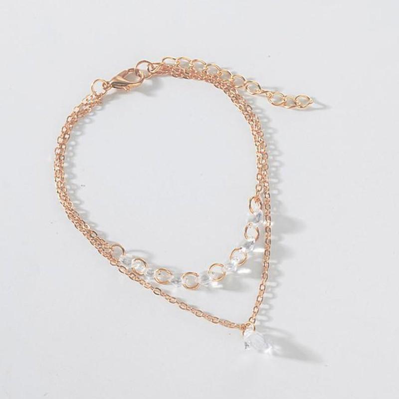 Vòng tay hợp kim đính đá hình trái tim xinh xắn cho nam và nữ