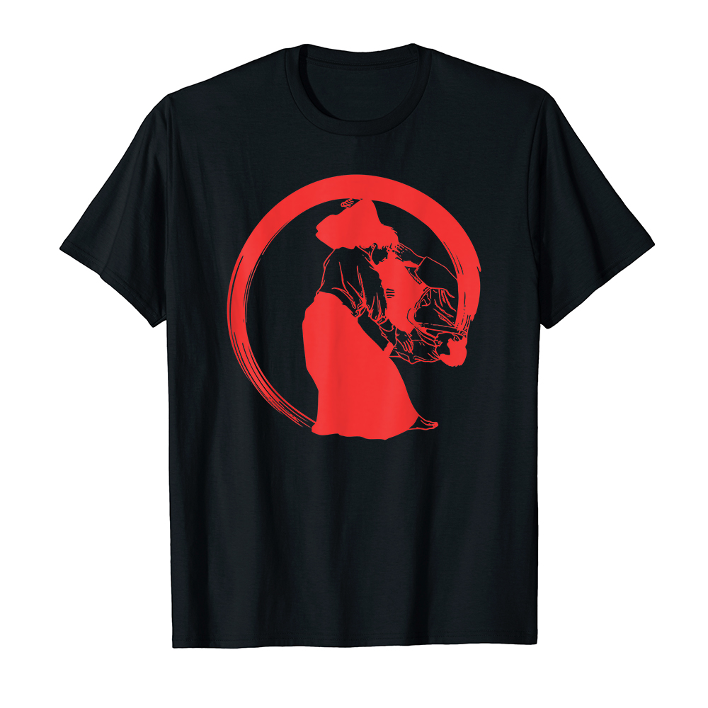 Áo thun cotton unisex HTFashion in hình Aikido Martial Arts Japan Kanji Aikidoka Martial Arts - MS 13636