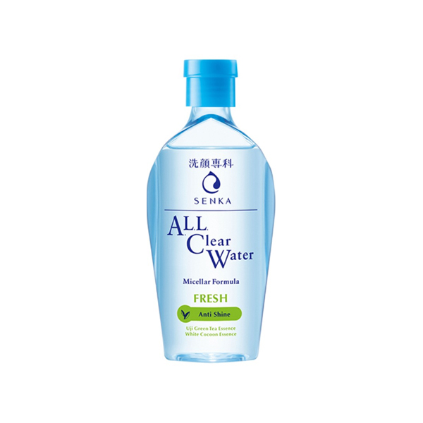 Nước tẩy trang sạch thoáng Senka A.L.L.Clear Water Fresh 230ml 15288 tặng Mặt nạ dưỡng da The Faceshop Real Nature (1 miếng)