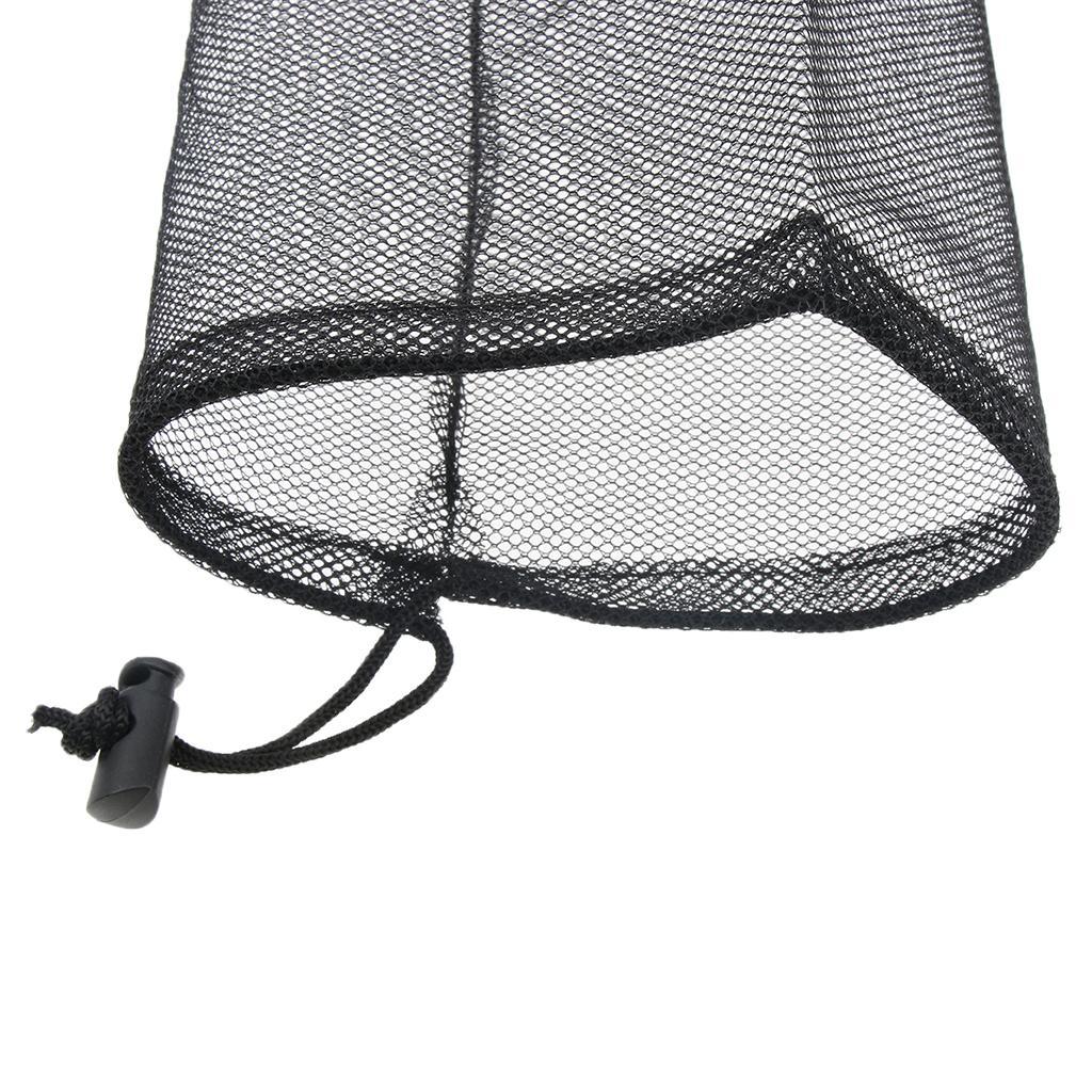 2-4pack Lightweight Mesh Stuff Sack Storage Bag Drawstring for Travel Camping