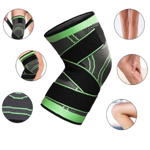 Miếng Bó Gối Và Dây Cuốn Nén Full Thể Thao Vải Dệt Kim Chơi Đá Bóng Nhẩy cao leo núi xe đạp cầu lông