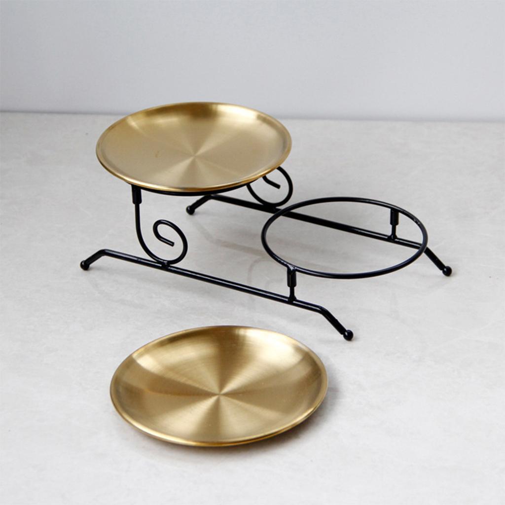 Iron Serving Tray Assemble Vanity Tray Home Decor for Cake Cookie Display