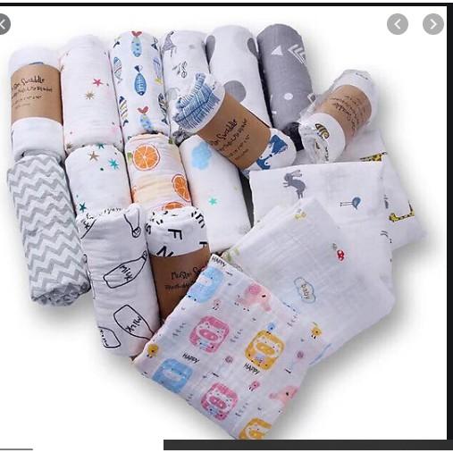 Khăn tắm sơ sinh sợi tre an toàn tuyệt đối cho da Muslin 120x120cm