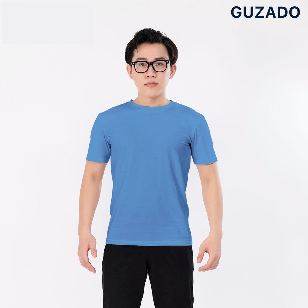 Combo 3 áo thun nam Guzado cotton mềm mát,trẻ trung năng động dễ phối đồ CB3GTS01