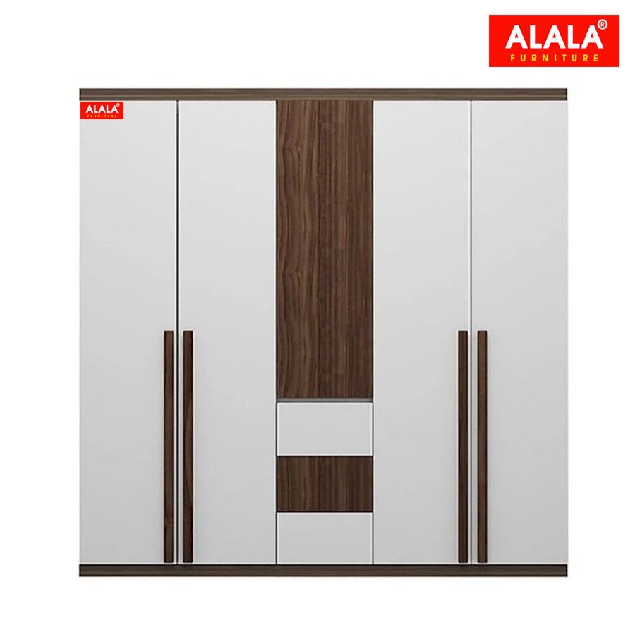 Tủ quần áo ALALA267 (1m8x2m) gỗ HMR chống nước - www.ALALA.vn - 0939.622220