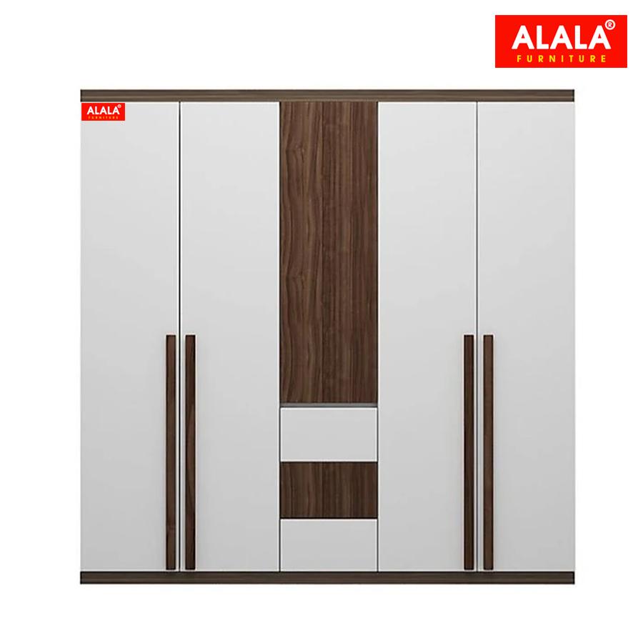 Tủ quần áo ALALA267 (1m6x2m) gỗ HMR chống nước - www.ALALA.vn - 0939.622220