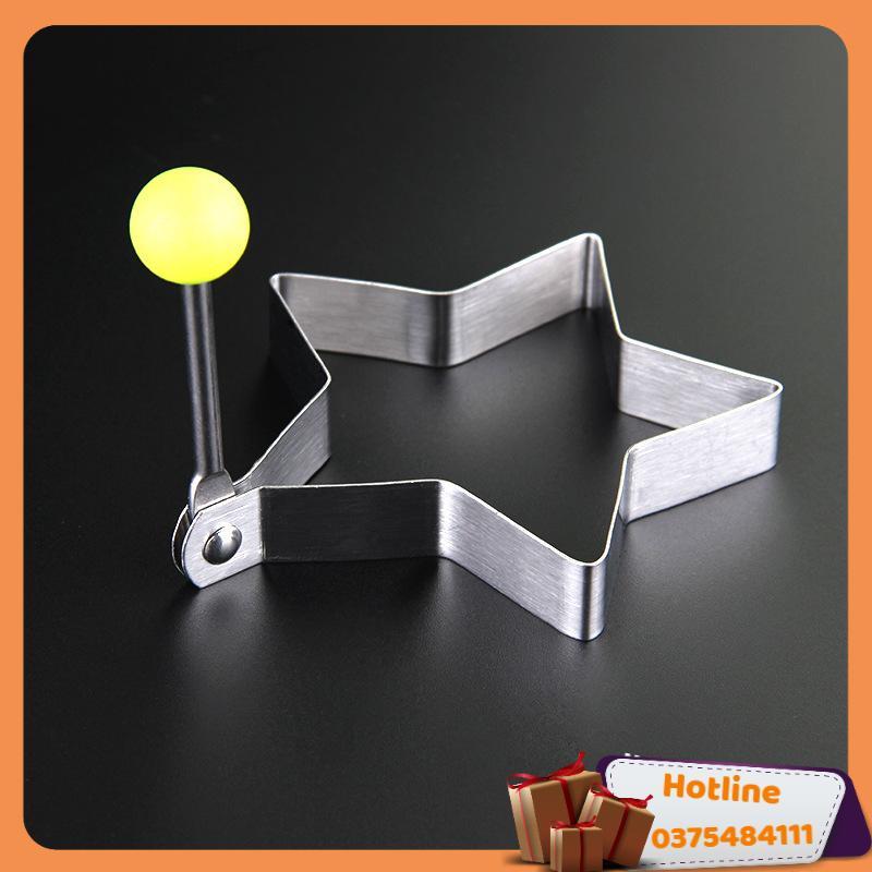 Bộ 4 Khuôn Inox Tạo Hình Chiên Rán Trứng - Hàng Loại 1