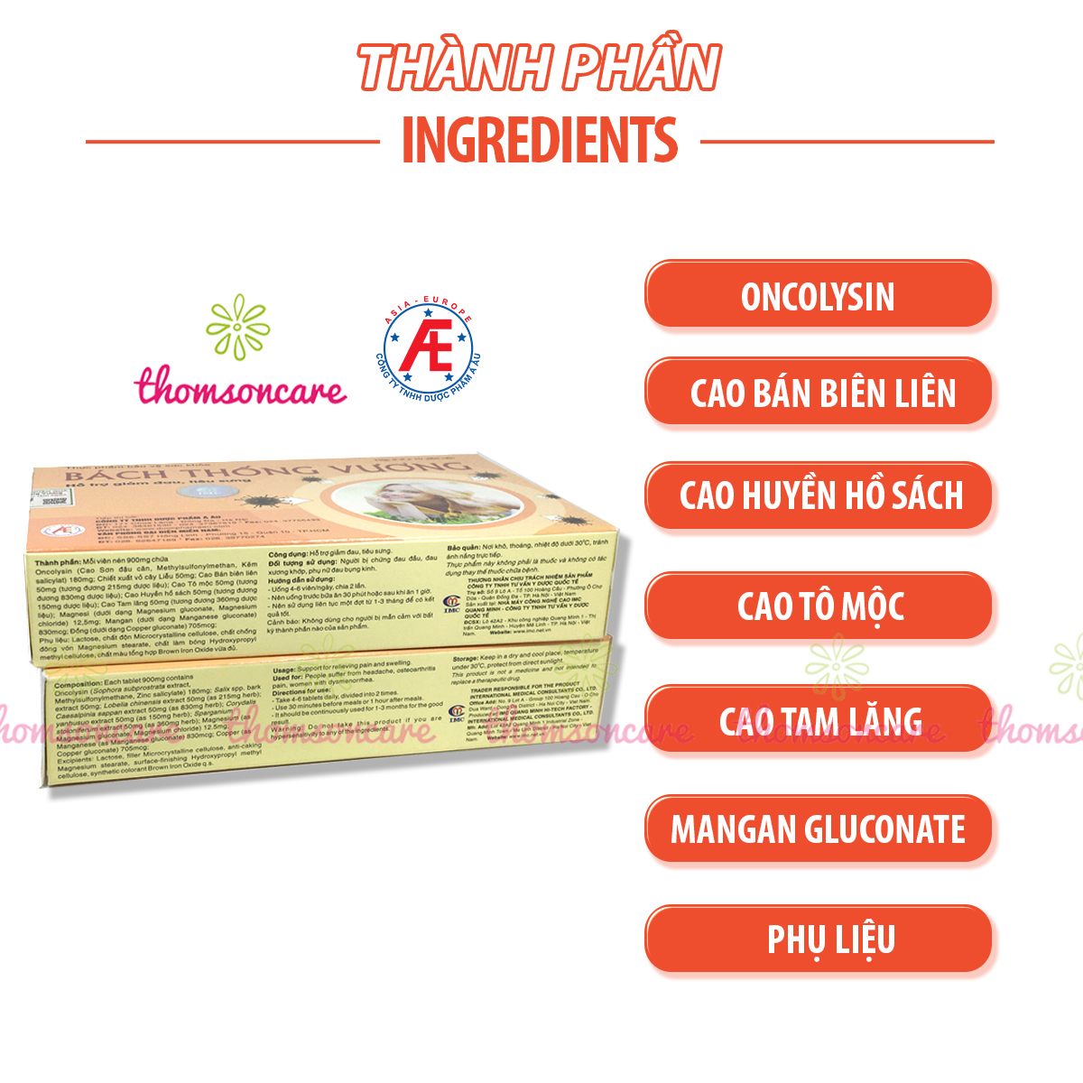 Bách Thống Vương - Hỗ trợ giảm đau đầu, xương khớp từ thảo dược