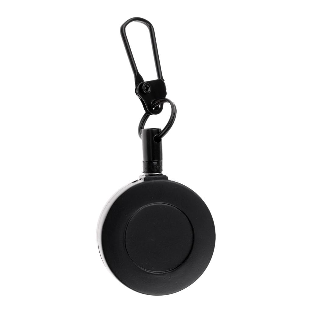 Key Chain Fly Fishing Zinger Retractor Steel Rope Carabiner Clip