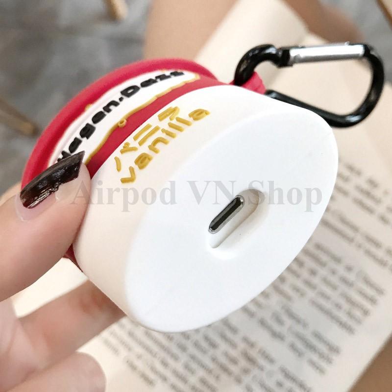 Bao Case Ốp dành cho airpod 1 và 2, tai nghe bluetooth i11,i12, i100, i200, i9s... hủ kem hình đẹp cao cấp