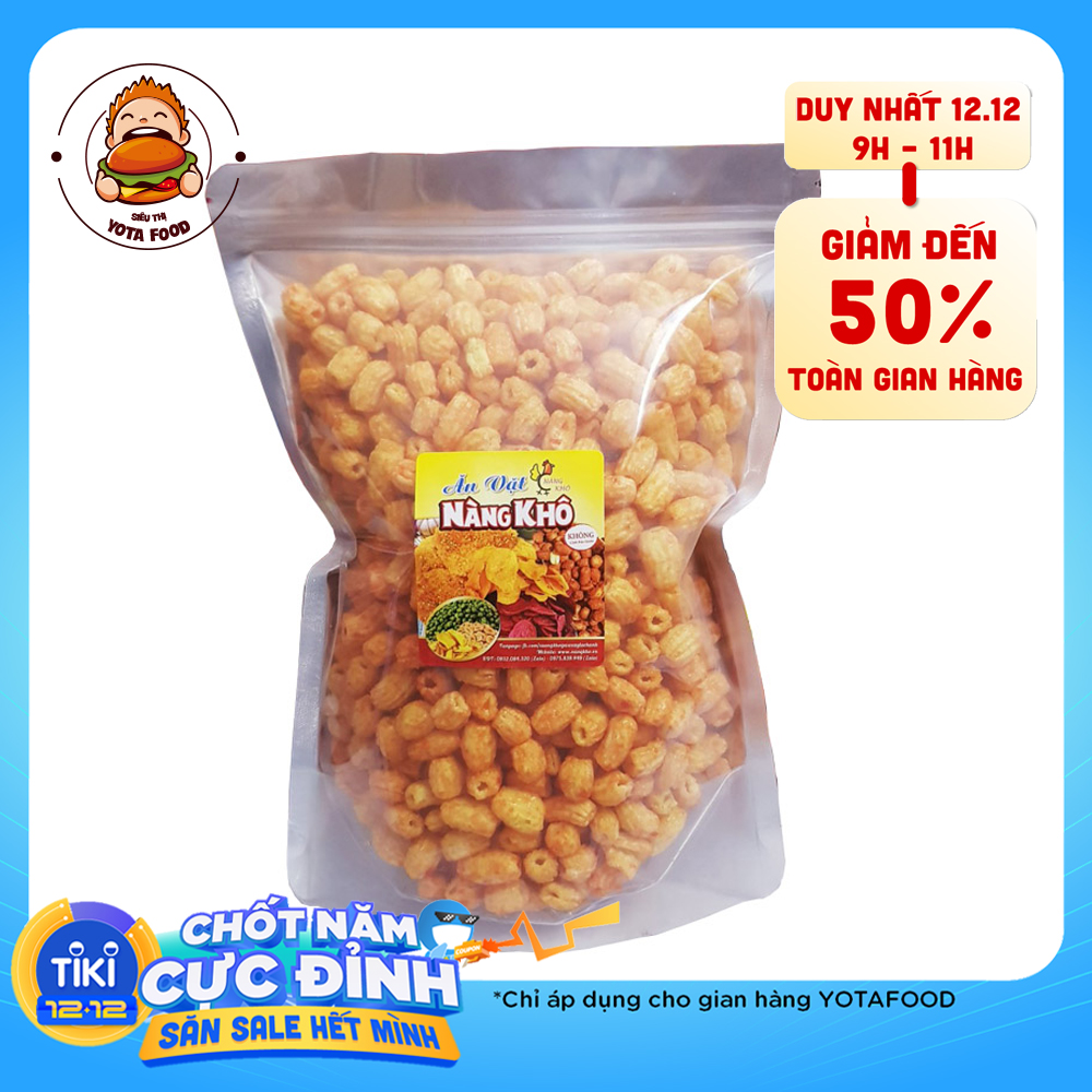Nui sấy giòn tẩm gia vị thương hiệu Nàng Khô - 500 gram