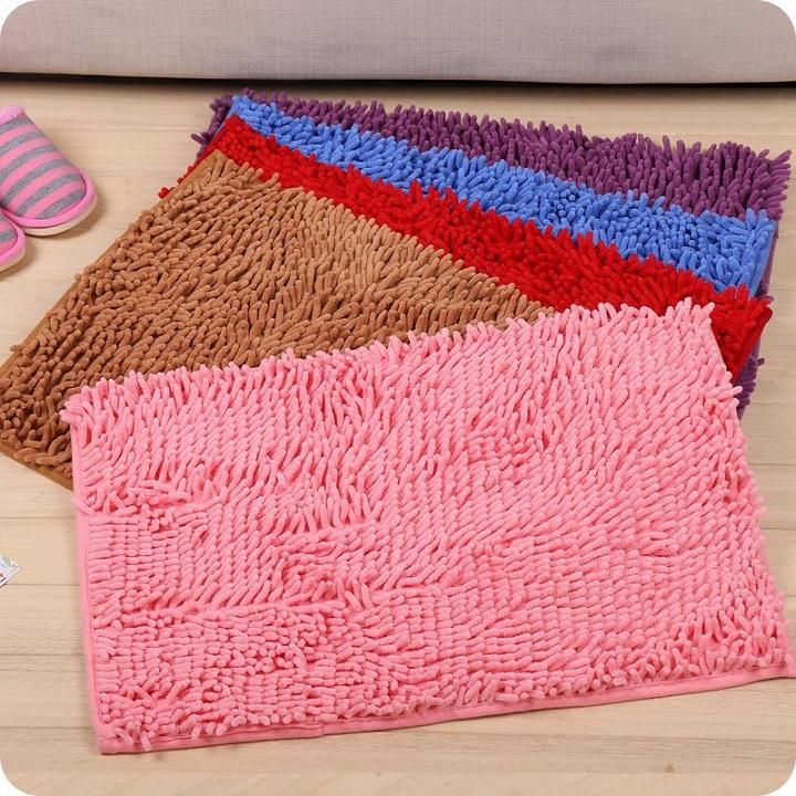 Thảm lau chân san hô size to 40 x 60cm giao màu ngẫu nhiên