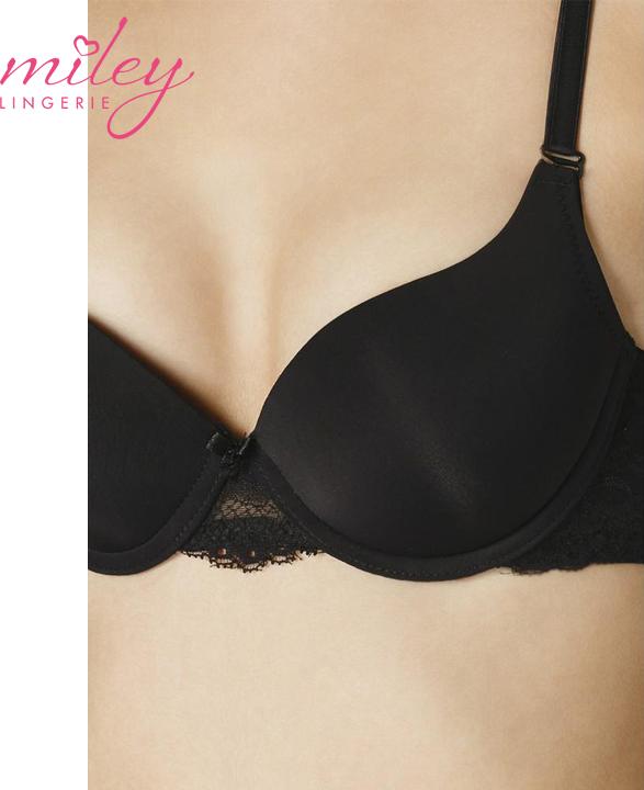 Áo Ngực Nữ Có Gọng Mút Vừa Miley Lingerie - Màu đen BRM01002
