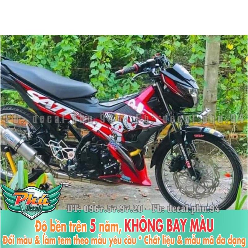 Tem rời Satria Thỏ Ohlin đỏ trắng -1
