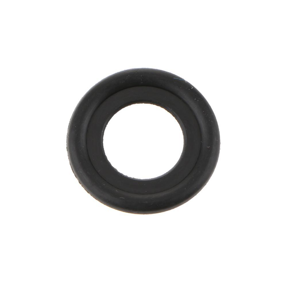 50 Pieces Oil Drain Plug Gasket Seal Rubber Black