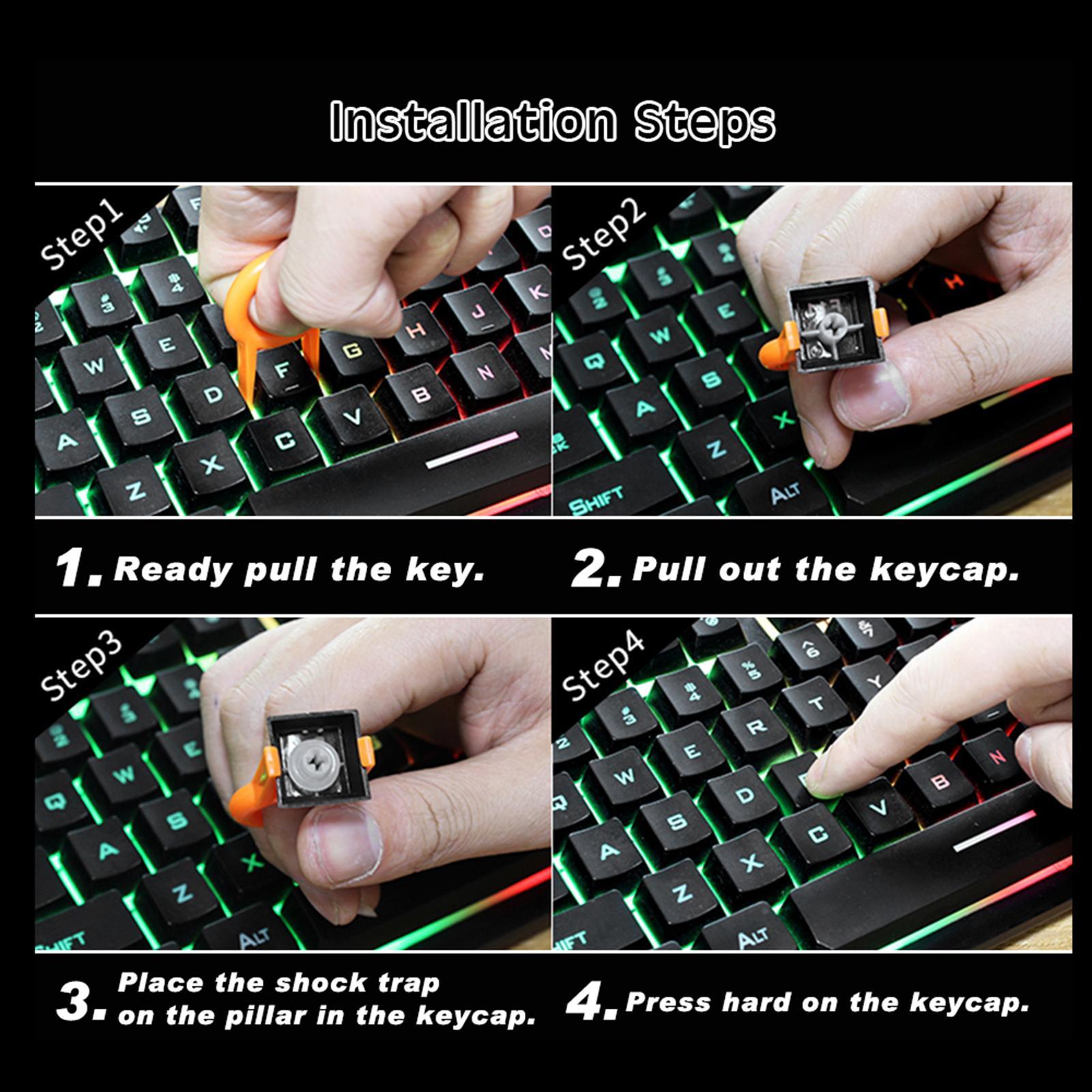 120x Keyboard Switch Dampener Damper for Mechanical Keyboard Home Office Use