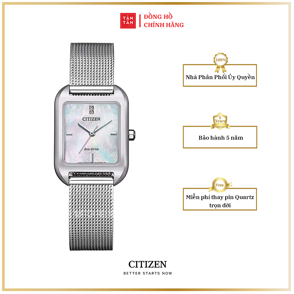 Đồng hồ Nữ Citizen Eco-Drive EM0491-81D 23.5mm