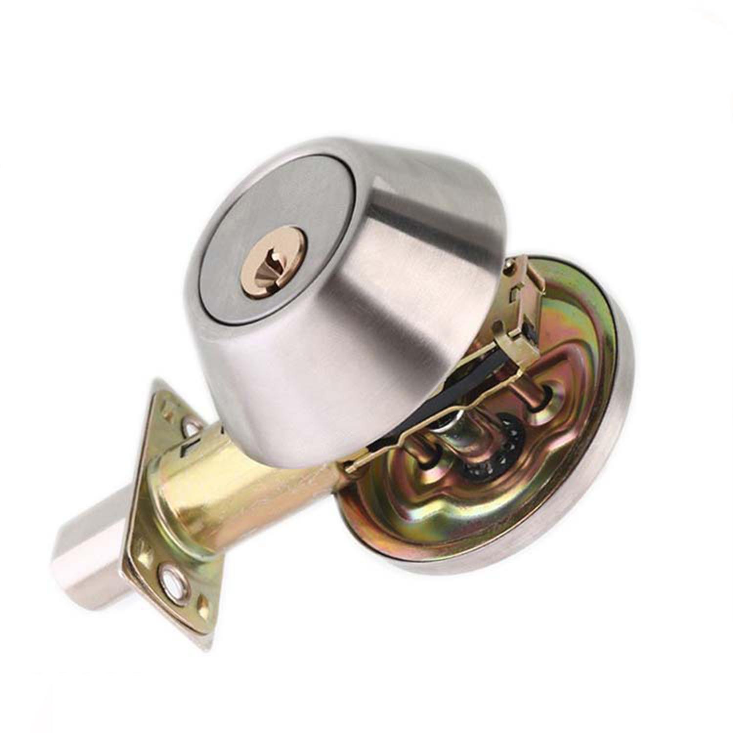 Bộ khóa tay nắm cửa với 3 chìa bằng thép không gỉ