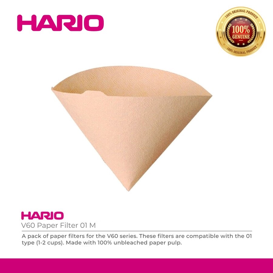 Túi Giấy Lọc Cà Phê Hario V60 Coffee Paper Filter - 1 cup - Mã VCF-01-40M