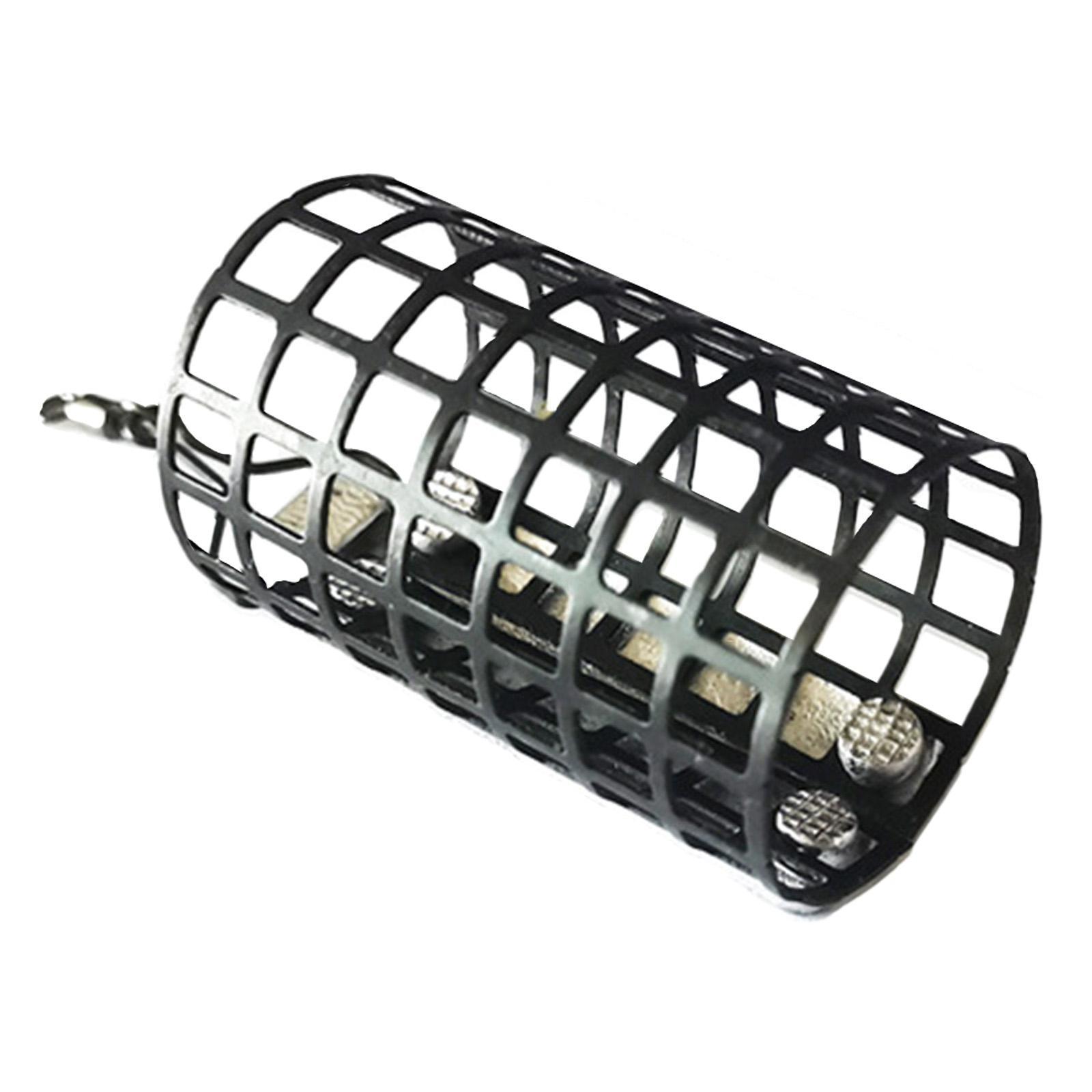 Metal Feeder Cage with Swivel Feeder Holder Round for Carp Fishing Accessory