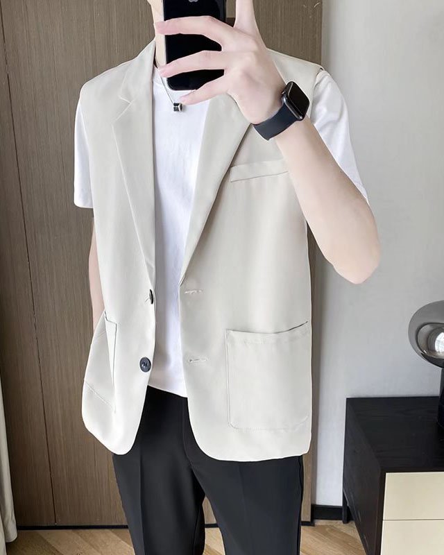 Áo Gile, Áo Gile kiểu dáng vest nam sang trọng lịch lãm, thời trang hàng thiết kế cao cấp N47