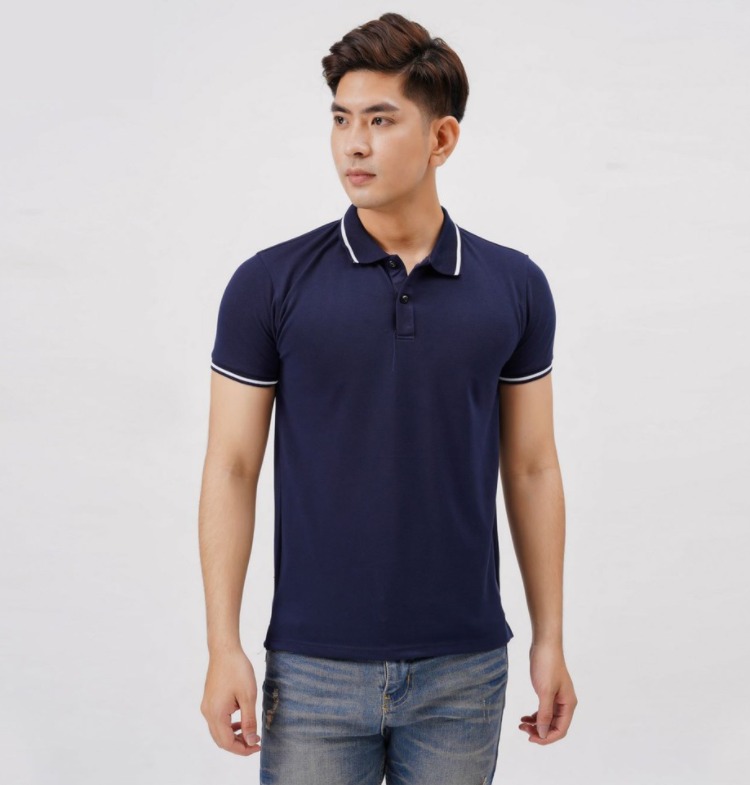 Áo Thun POLO Nam Ngắn tay có cổ Vải Lacos Cao Cấp Mềm, Co giãn