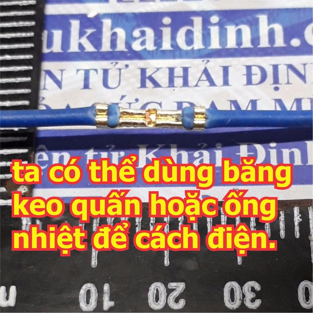 đầu cos đồng nối 2 dây điện thẳng hàng, rất tiện lợi dây 2.5-4mm (gói 50 cái) kde5151