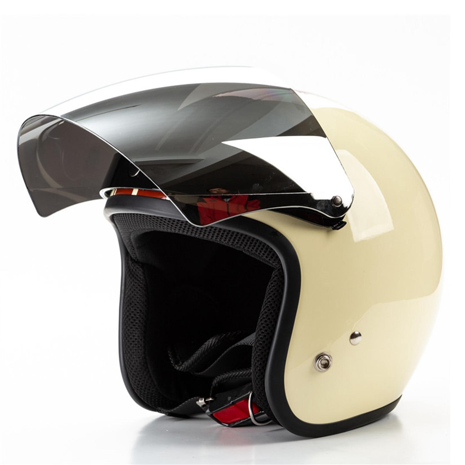 2Pcs Retro Open Face Visor Wind Lens Anti-fog Anti-scratch