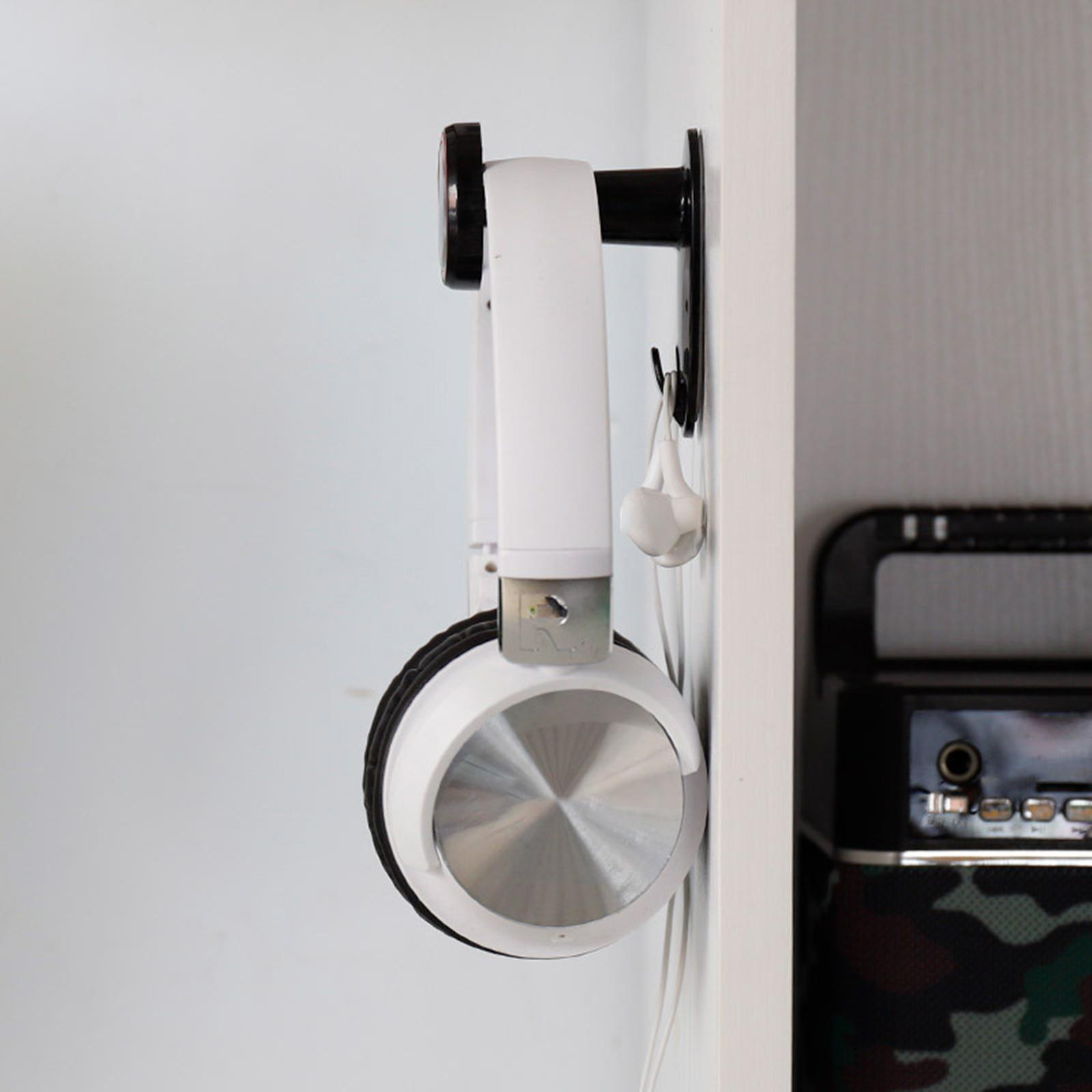 Headphone Stand Headset Holder, Cable Organizer, Practical, Lightweight, Universal Earphone Clamp Steady Earphone Stand Sticky Headset Hanger