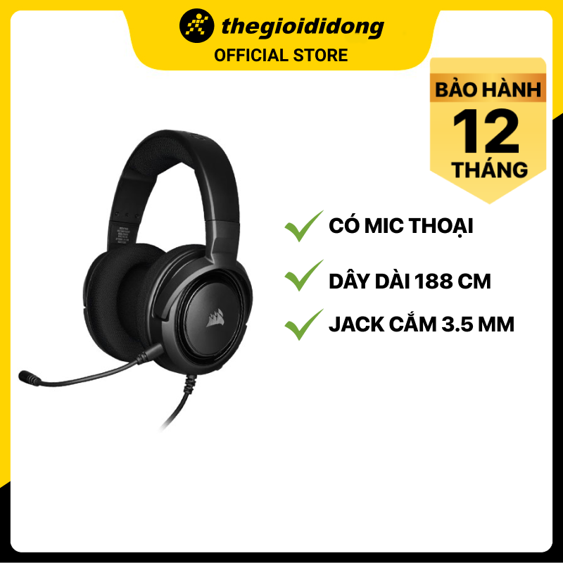 Tai nghe Corsair HS35 Stereo - Hàng chính hãng