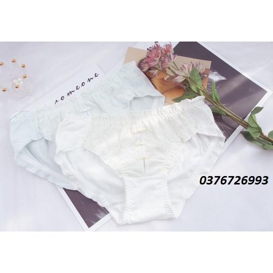 Quần Lót Nữ Cotton Kháng Khuẩn Phủ Ren Hoa Bóng Xuất Đông Âu . Hàng Loại Đẹp.