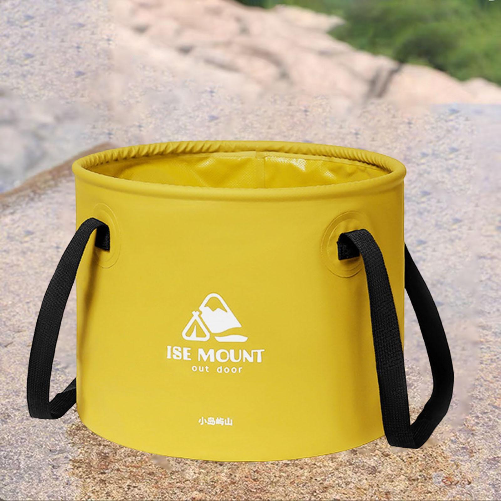 Round Collapsible Bucket 10L Water Container Durable Multifunction for Car Washing