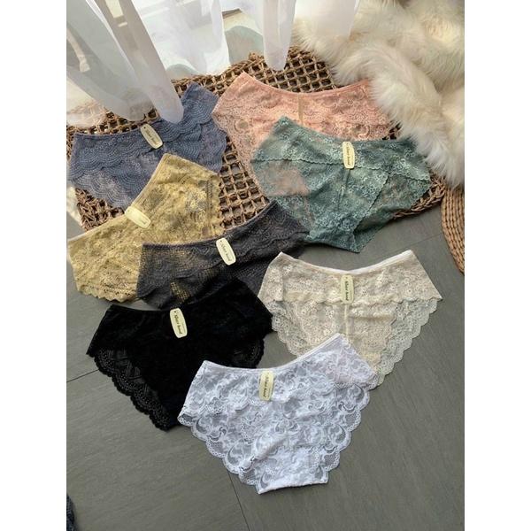 Quần lót nữ ren thái sexy mềm mại xuyên thấu gợi cảm quyến rũ thoáng mát dễ chịu